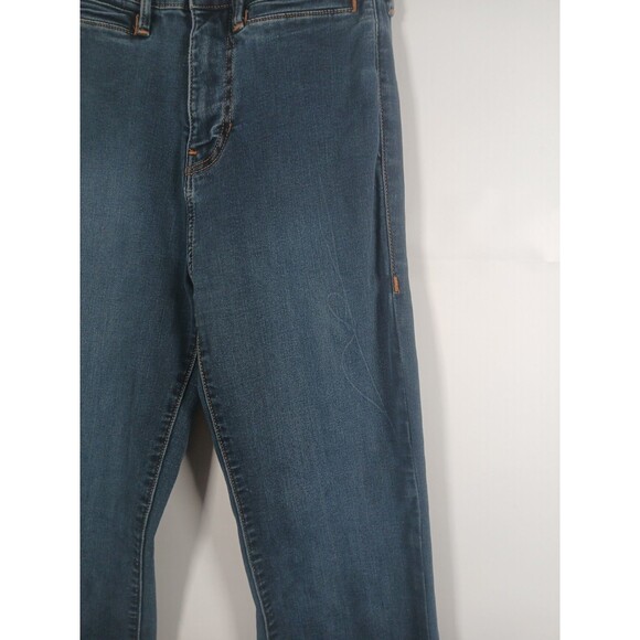 True Religion Fey High Rise Flare Jeans Women’s 27x44 Blue Dark Wash Retro - Picture 2 of 11